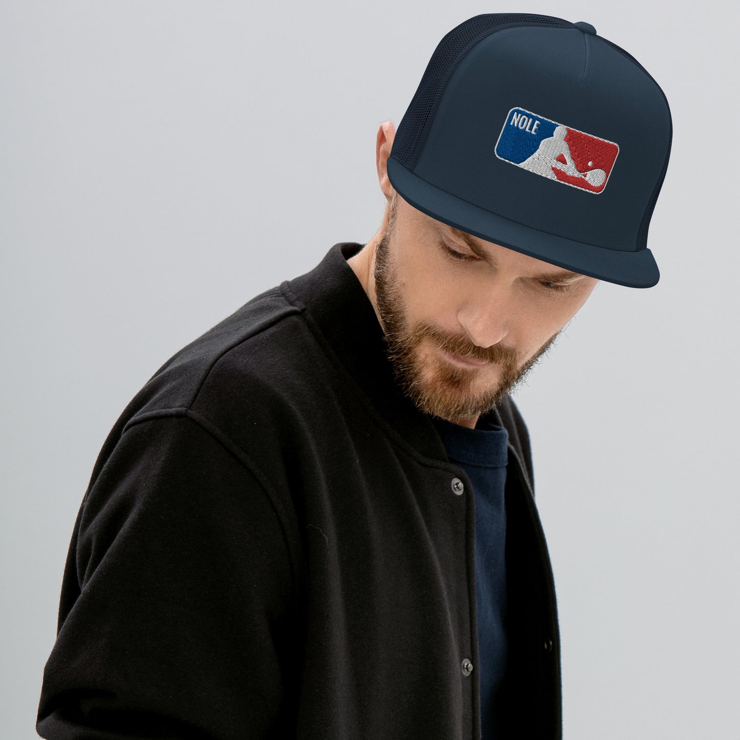 Novak Djokovic 'Nole' Logo Trucker Cap