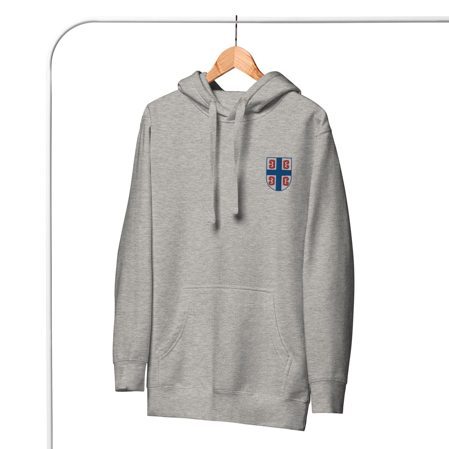 Serbia Shield Premium Hoodie