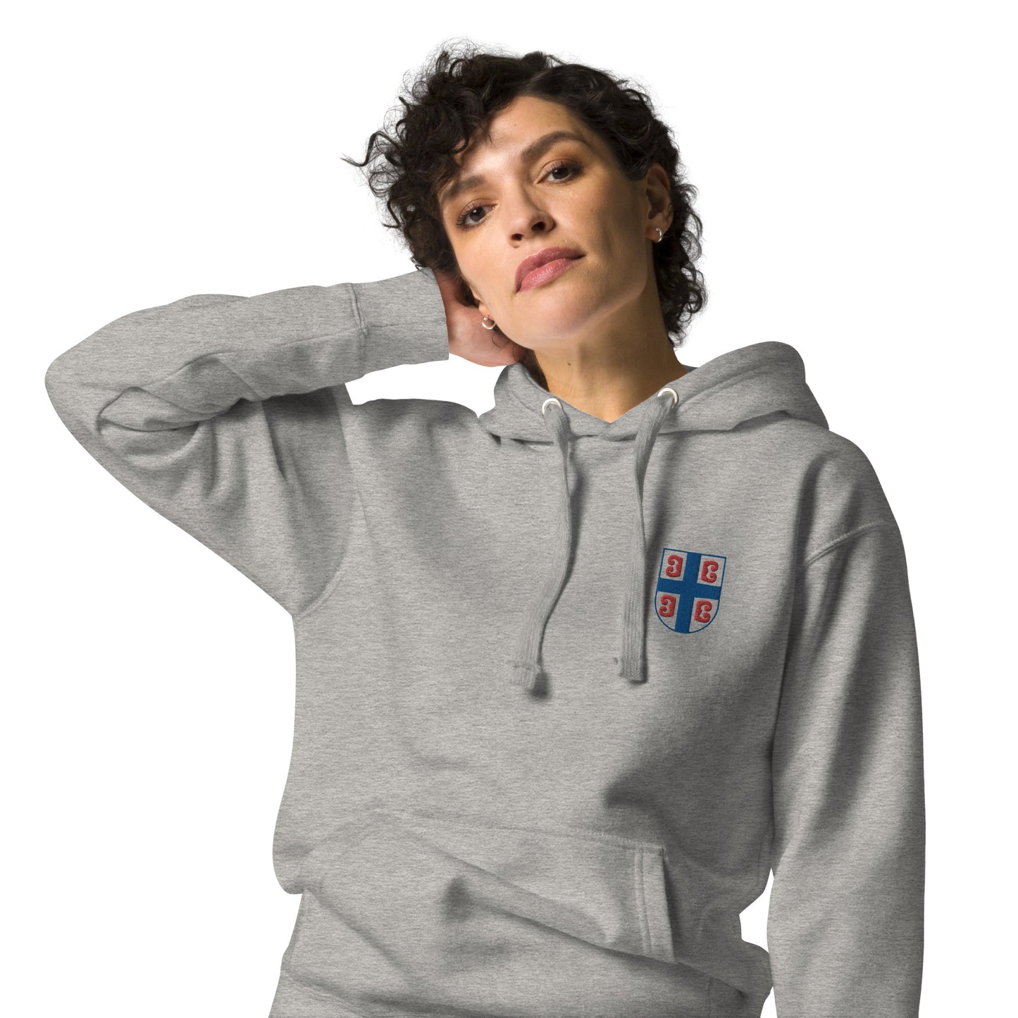 Serbia Shield Premium Hoodie